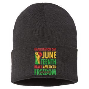 Emancipation Day Juneteenth Black American Freedom Sustainable Knit Beanie