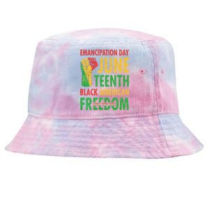 Emancipation Day Juneteenth Black American Freedom Tie-Dyed Bucket Hat