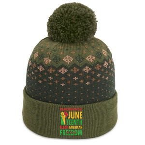 Emancipation Day Juneteenth Black American Freedom The Baniff Cuffed Pom Beanie