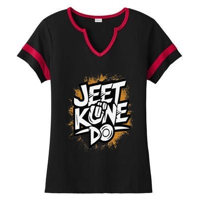 Emotional Damage Jeet Kune Do Jkd Mixed Martial Arts Ladies Halftime Notch Neck Tee