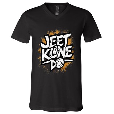 Emotional Damage Jeet Kune Do Jkd Mixed Martial Arts V-Neck T-Shirt