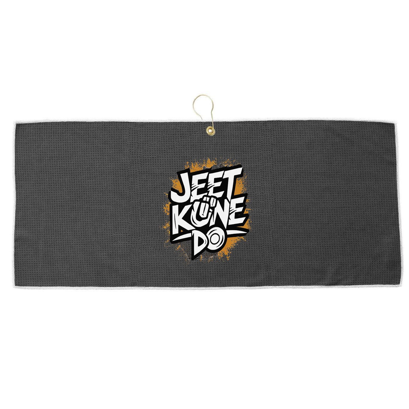 Emotional Damage Jeet Kune Do Jkd Mixed Martial Arts Large Microfiber Waffle Golf Towel