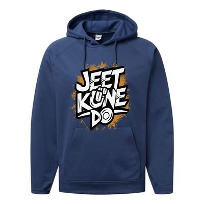 Emotional Damage Jeet Kune Do Jkd Mixed Martial Arts Performance Fleece Hoodie