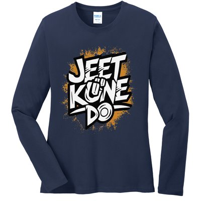 Emotional Damage Jeet Kune Do Jkd Mixed Martial Arts Ladies Long Sleeve Shirt