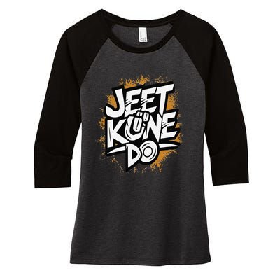 Emotional Damage Jeet Kune Do Jkd Mixed Martial Arts Women's Tri-Blend 3/4-Sleeve Raglan Shirt