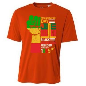 Ecipation Day Juneteenth Black American Freedom June 19th Funny Gift Cooling Performance Crew T-Shirt