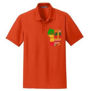 Ecipation Day Juneteenth Black American Freedom June 19th Funny Gift Dry Zone Grid Polo