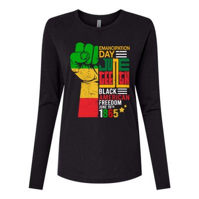 Ecipation Day Juneteenth Black American Freedom June 19th Funny Gift Womens Cotton Relaxed Long Sleeve T-Shirt