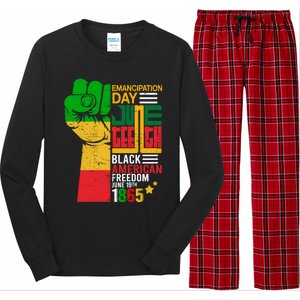 Ecipation Day Juneteenth Black American Freedom June 19th Funny Gift Long Sleeve Pajama Set