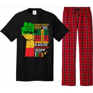 Ecipation Day Juneteenth Black American Freedom June 19th Funny Gift Pajama Set