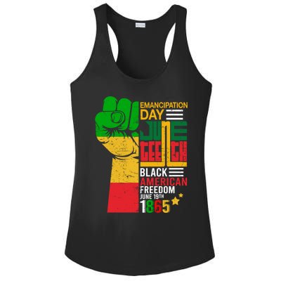 Ecipation Day Juneteenth Black American Freedom June 19th Funny Gift Ladies PosiCharge Competitor Racerback Tank