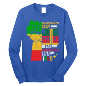 Ecipation Day Juneteenth Black American Freedom June 19th Funny Gift Long Sleeve Shirt