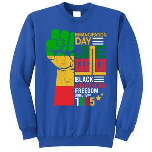 Ecipation Day Juneteenth Black American Freedom June 19th Funny Gift Sweatshirt