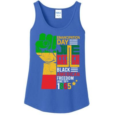 Ecipation Day Juneteenth Black American Freedom June 19th Funny Gift Ladies Essential Tank