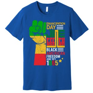 Ecipation Day Juneteenth Black American Freedom June 19th Funny Gift Premium T-Shirt