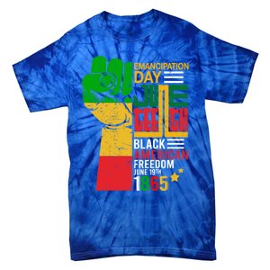 Ecipation Day Juneteenth Black American Freedom June 19th Funny Gift Tie-Dye T-Shirt