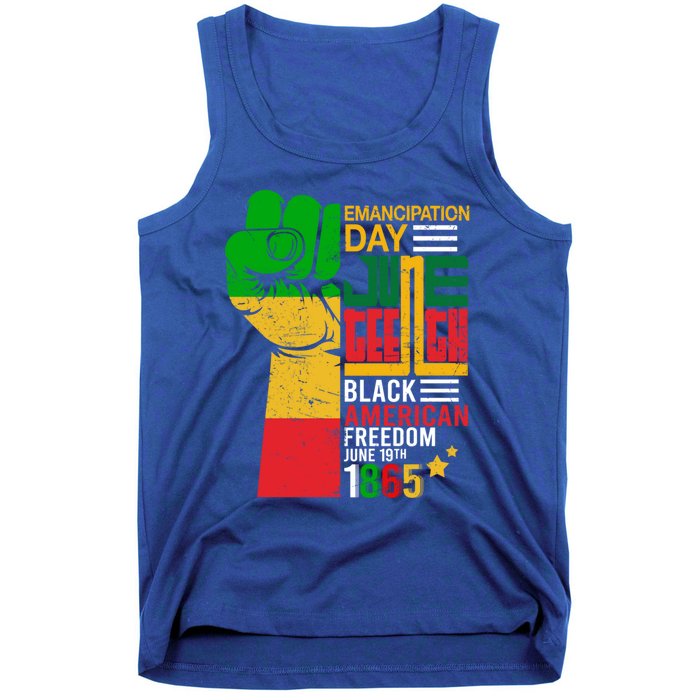 Ecipation Day Juneteenth Black American Freedom June 19th Funny Gift Tank Top