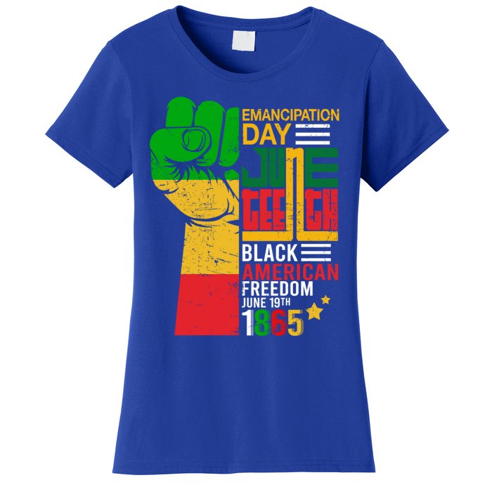 Ecipation Day Juneteenth Black American Freedom June 19th Funny Gift Women's T-Shirt