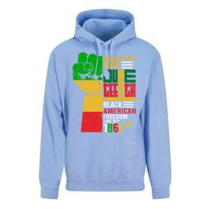 Ecipation Day Juneteenth Black American Freedom June 19th Funny Gift Unisex Surf Hoodie