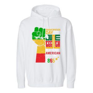 Ecipation Day Juneteenth Black American Freedom June 19th Funny Gift Garment-Dyed Fleece Hoodie