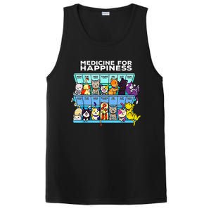 Every Day Kitten Cat My Medicine For Happiness Called Cats PosiCharge Competitor Tank