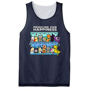 Every Day Kitten Cat My Medicine For Happiness Called Cats Mesh Reversible Basketball Jersey Tank