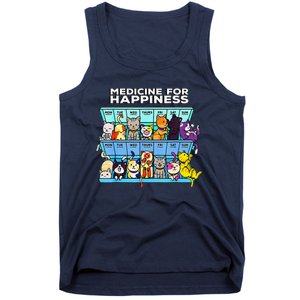 Every Day Kitten Cat My Medicine For Happiness Called Cats Tank Top