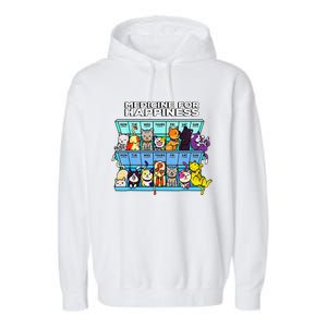 Every Day Kitten Cat My Medicine For Happiness Called Cats Garment-Dyed Fleece Hoodie