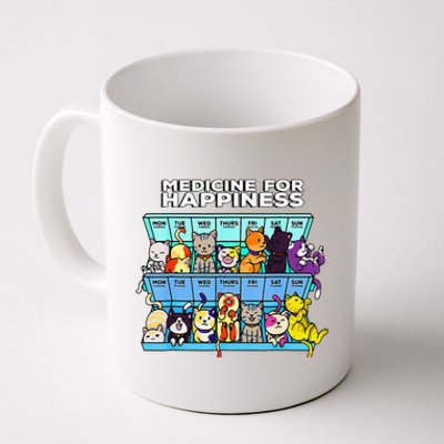 Every Day Kitten Cat My Medicine For Happiness Called Cats Coffee Mug