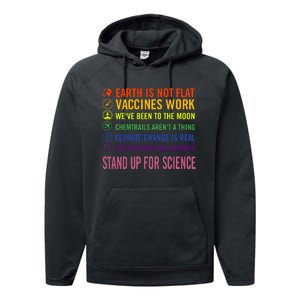 Epstein Didn’T Kill Himself Stand Up For Science Performance Fleece Hoodie