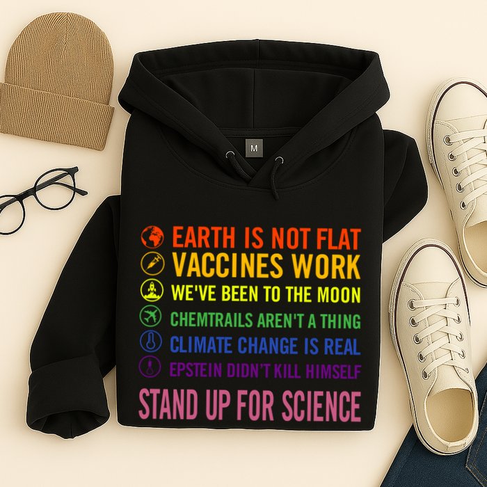 Epstein Didn’T Kill Himself Stand Up For Science Hoodie