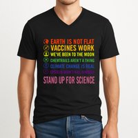 Epstein Didn’T Kill Himself Stand Up For Science V-Neck T-Shirt
