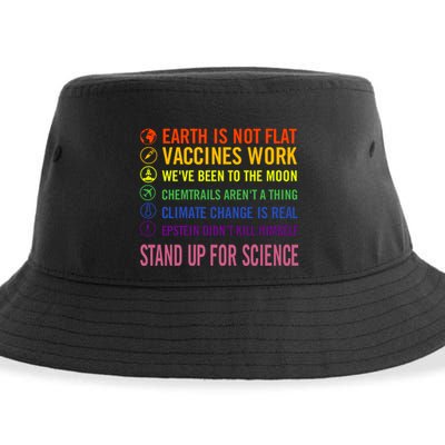 Epstein Didn’T Kill Himself Stand Up For Science Sustainable Bucket Hat