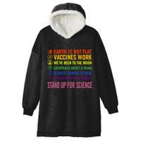 Epstein Didn’T Kill Himself Stand Up For Science Hooded Wearable Blanket