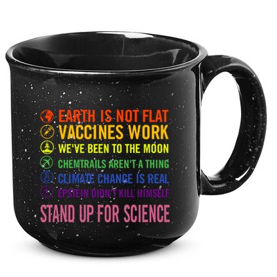 Epstein Didn’T Kill Himself Stand Up For Science 15oz Campfire Ceramic Mug