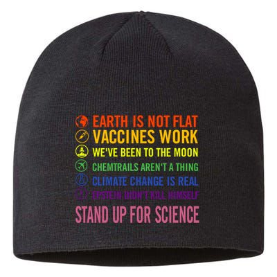 Epstein Didn’T Kill Himself Stand Up For Science Sustainable Beanie