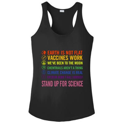 Epstein Didn’T Kill Himself Stand Up For Science Ladies PosiCharge Competitor Racerback Tank