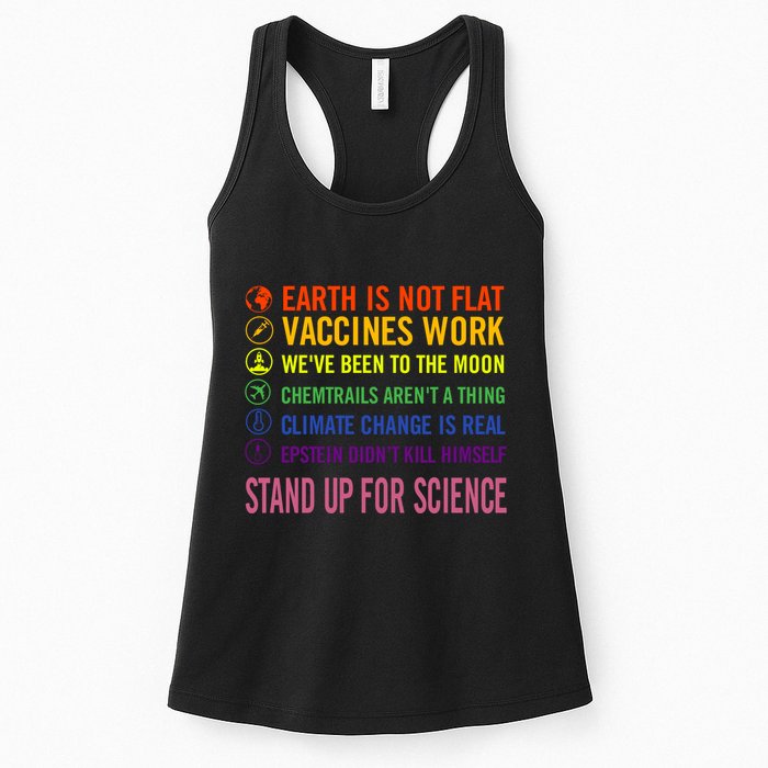 Epstein Didn’T Kill Himself Stand Up For Science Womens Tank Top