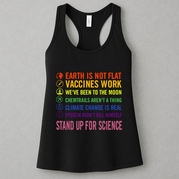 Epstein Didn’T Kill Himself Stand Up For Science Womens Tank Top