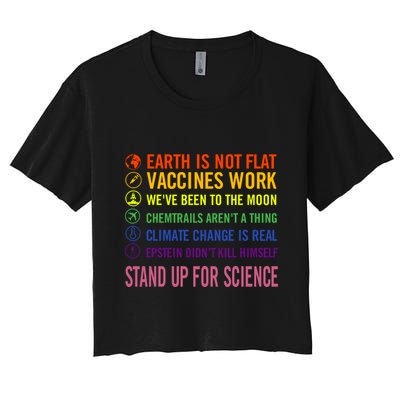 Epstein Didn’T Kill Himself Stand Up For Science Crop Top