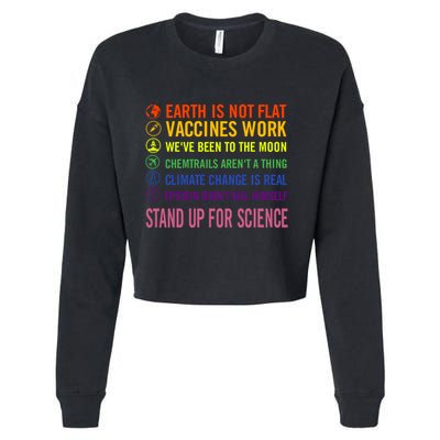 Epstein Didn’T Kill Himself Stand Up For Science Cropped Pullover Crew