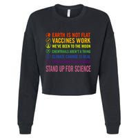 Epstein Didn’T Kill Himself Stand Up For Science Cropped Pullover Crew