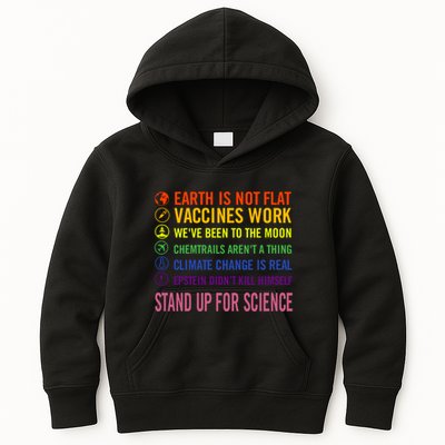 Epstein Didn’T Kill Himself Stand Up For Science Kids Hoodie