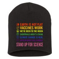 Epstein Didn’T Kill Himself Stand Up For Science Short Acrylic Beanie