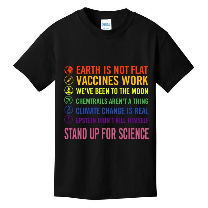 Epstein Didn’T Kill Himself Stand Up For Science Kids T-Shirt