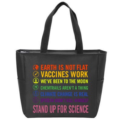 Epstein Didn’T Kill Himself Stand Up For Science Zip Tote Bag