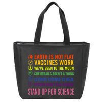 Epstein Didn’T Kill Himself Stand Up For Science Zip Tote Bag