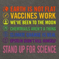 Epstein Didn’T Kill Himself Stand Up For Science Cotton Canvas Backpack