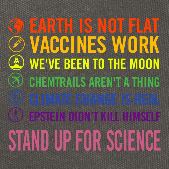 Epstein Didn’T Kill Himself Stand Up For Science Cotton Canvas Backpack