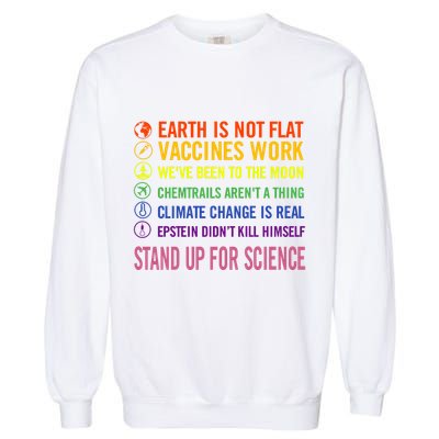 Epstein Didn’T Kill Himself Stand Up For Science Garment-Dyed Sweatshirt